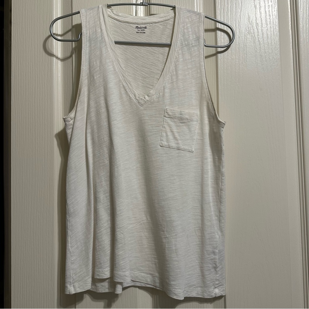 Madewell Whisper Cotton V-Neck Tank